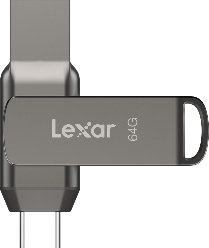 Lexar Jumpdrive D400 , 64 Gb , USB 3.1 , Flash Memory , Dual Drive USB Type-C & A , LJDD400064G-BNQNG