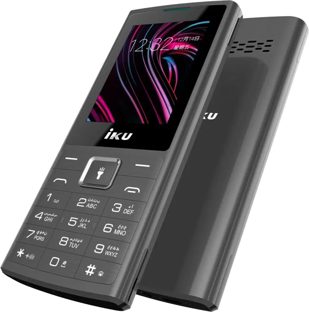IKU S5 Dual SIM Mobile, 32MB Internal Memory, 32MB RAM, Gray