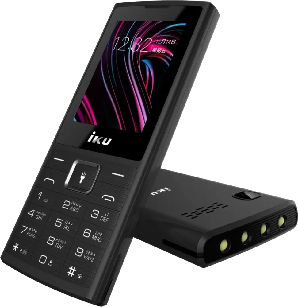 IKU S5 Dual SIM Mobile, 32MB Internal Memory, 32MB RAM, Black