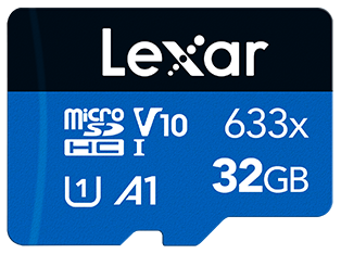 كارت ميموري ليكسار مايكرو اس دي عالية الأداء ، X 633  جيجابايت 32، V10 ، LMS0633032G-BNNNG