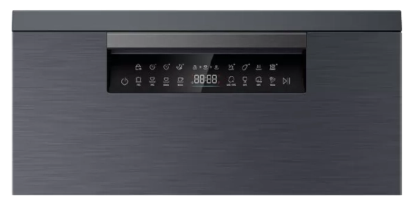 Haier Dishwasher, 15 Persons, 8 Programs, Digital Screen, Inverter, Stainless Steel, Black, HDWE15-46BK6EG