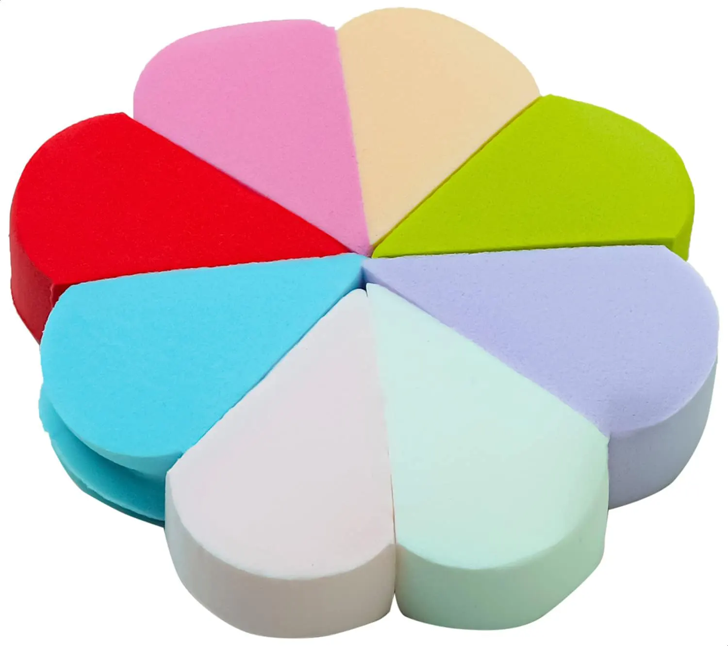 Sonata Flower Shaped Makeup Sponge Set, 8 Pieces