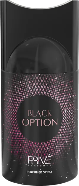 PRIVE BLACK OPTION BODY SPRAY FOR WOMEN , 250 ML