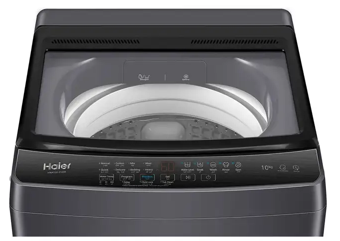 Haier Top Loading Automatic Washing Machine, 10 kg, Touch Screen, Dark Silver , HWM100-316S8