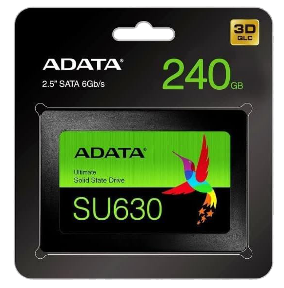 Adata Hard Disk SATA , 2.5 " SSD , Internal For Laptop , 240 GB , 6GB-S , Black , ASU630SS-240GQ-R