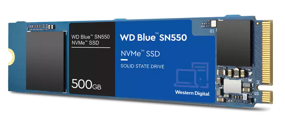 هارد ديسك داخلي وي بلو ، SN550 NVME SSD ، للكمبيوتر الشخصي، 500 جيجابايت ، WDS500G2B0C