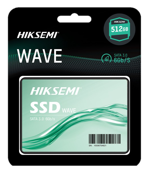 Hiksemi Wave Hard Disk , SATA 3.0 , 2.5 " SSD, Internal For Laptop , 512GB , Speed 6GB-S , Green , HS-SSD-WAVE(S)