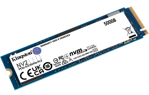 هارد ديسك كينجستون NV2 داخلي ، هارد SSD ا ، PCIE 4.0، NVME M2 ، للكمبيوتر الشخصي، 500 جيجا ، SNV2S-500G