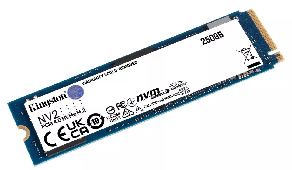 Kingston NV2 Hard Disk ، SSD, PCIE 4.0 , NVME M2 ,Internal For Pc , 250GB , SNV2S-250G