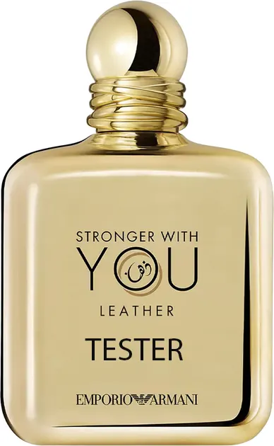 STRONGER WITH YOU LEATHER BY GIORGIO ARMANI FOR MEN EDP, 100ML (TESTER)