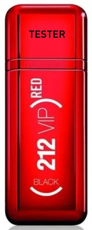 212 VIP BLACK RED BY CAROLINA HERRERA FOR MEN EDP ,100ML (TESTER)