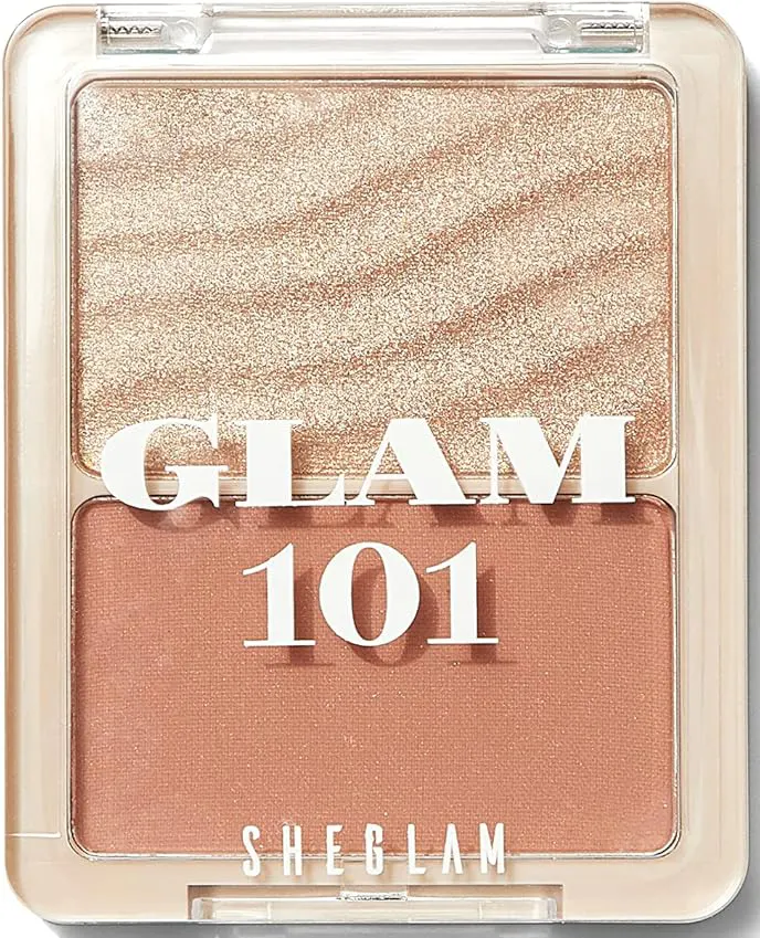 SHEGLAM GLAM 101 HIGHLIGHTER & BLUSH DUO ,SEVILLE