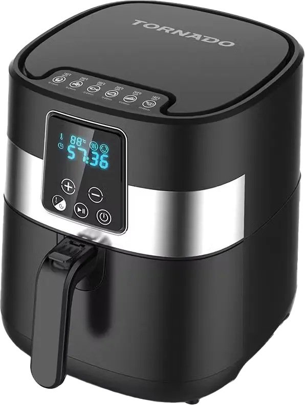 TORNADO Air Fryer Without Oil 1300 Watt, 3 Liters, Digital Touch Display, Black THF-133D