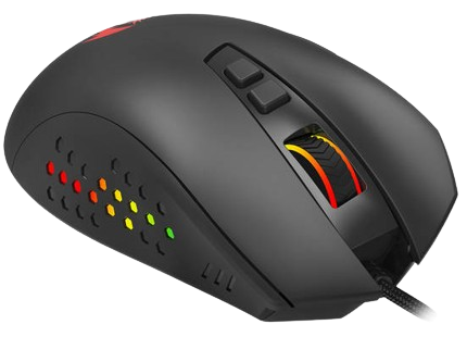 ماوس الألعاب Redragon السلكي ، 12400 نقطة في البوصة ، أسود ، M723-RGB