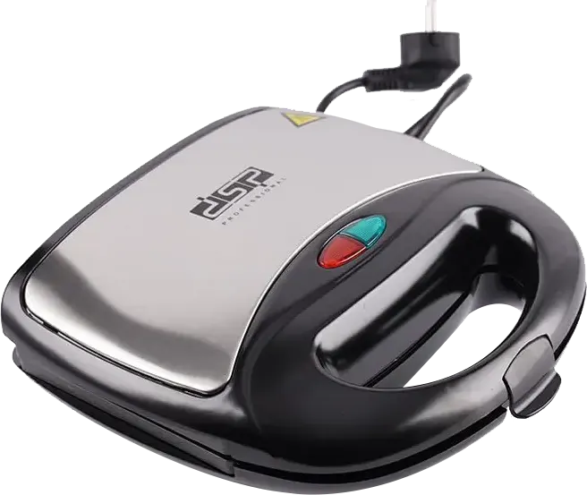 صانعة الساندويتشات دي اس بي، 750 واط، شريحة واحدة، أسود × فضي، KC1191