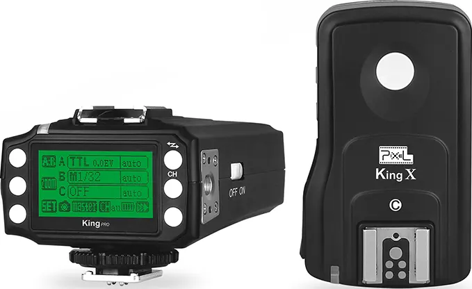 Wireless Rectangular Pixel King Pro Camera Flash Light, Portable Lighting Flash, Black