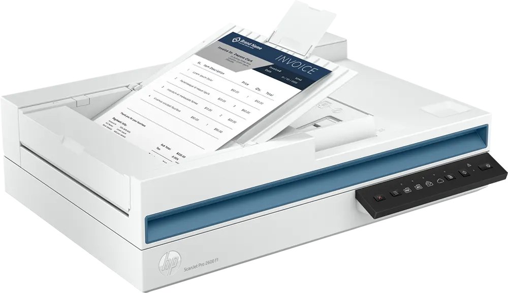 HP Flatbed Scanner Scanjet Pro 2600 F1, USB, Color Scanning, White