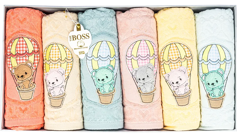 علبه فوط اطفال ذا بوس 6 قطع متعدد الوان