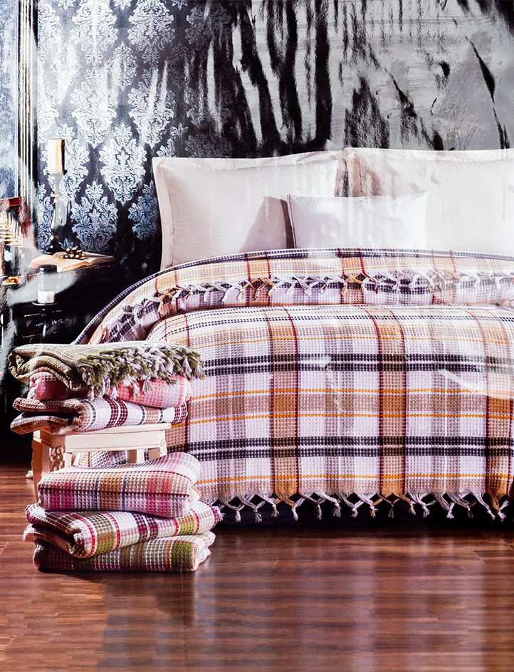 Elma Raval Bed Cover, Size 220*240 Cm, Multicolor