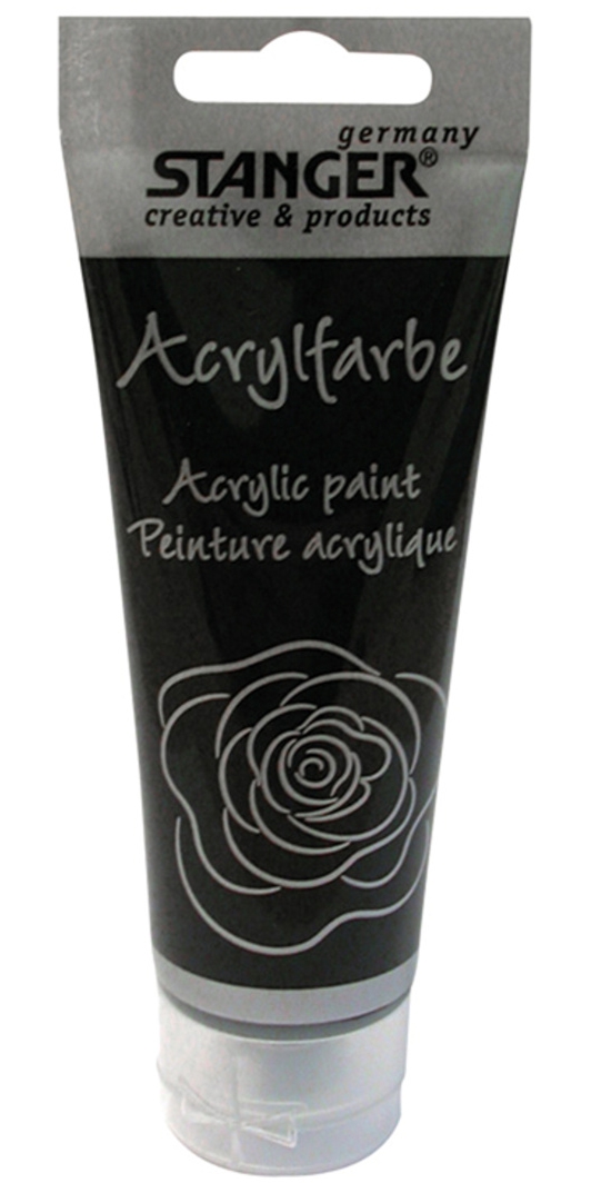 ألوان إكريليك 75 مللي جرام باللون الأسود من ستانجر