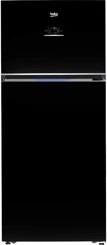 Beko Refrigerator, No Frost, 590 Liters, Inverter, 2 Doors, Digital Screen, Black, B3RDNE590ZB