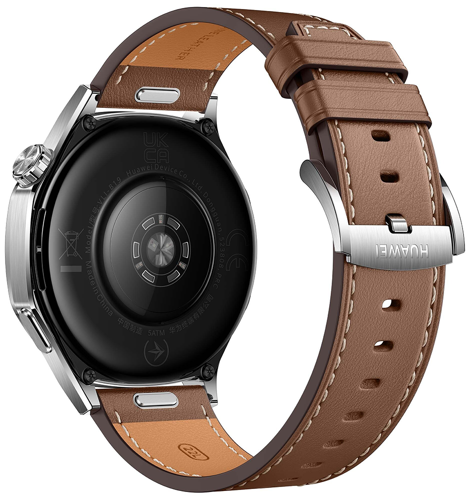 Huawei Watch GT 5 , 46 Mm , Bluetooth , AMOLED , Water-Resistant , Brown Composite Leather Strap , VLI-B19