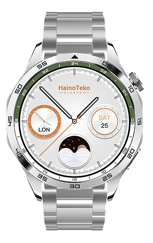 Haino Teko Gt4 Smart Watch , 1.43 " AMOLED HD Touch Screen , Bluetooth , With 3 Strap , Multicolor , RW-44