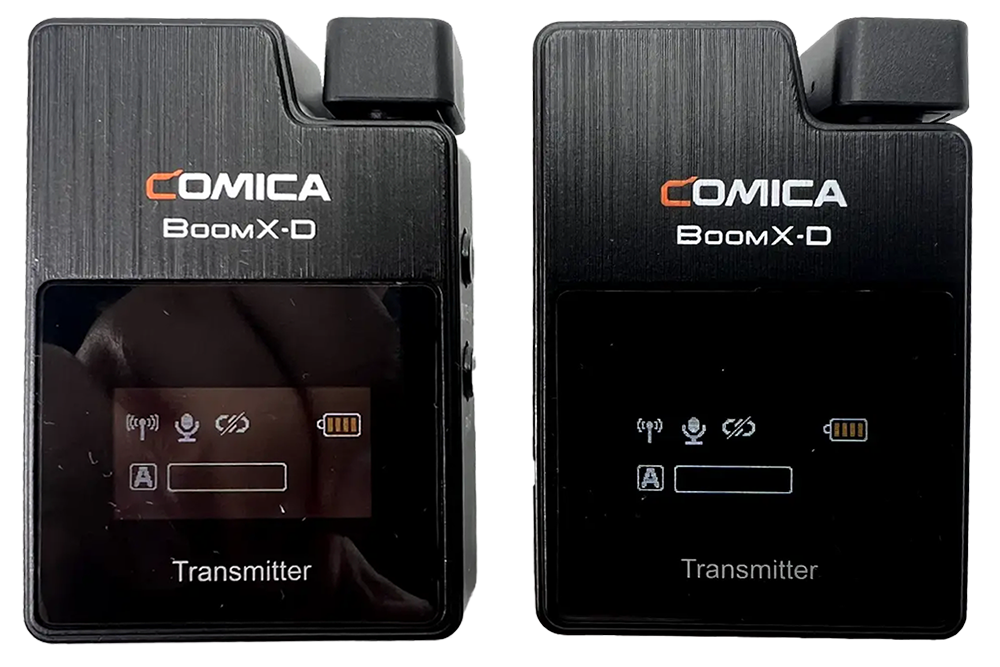 مجموعة ميكروفون Comica BoomX-D UC2 لاسلكي ، مع 2 جهاز إرسال + جهاز استقبال USB-C ، أسود ، UC2