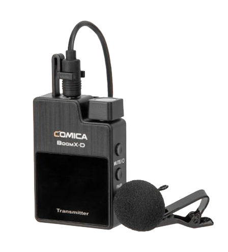 مجموعة ميكروفون Comica BoomX-D UC2 لاسلكي ، مع 2 جهاز إرسال + جهاز استقبال USB-C ، أسود ، UC2