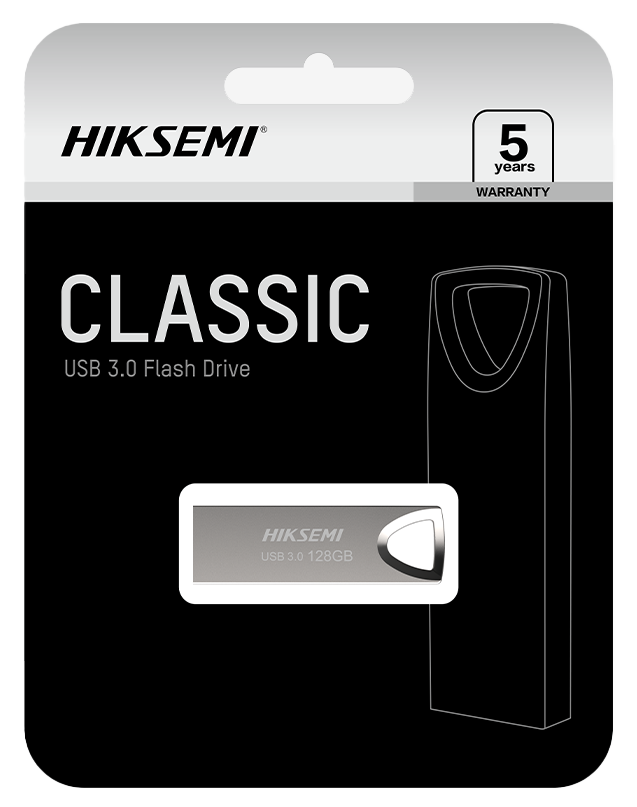 Hiksemi Classic M200 Flash Memory , 32 GB , USB 2.0 , Silver , HS-USB-M200 64G