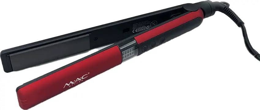 MAC Hair Straightener, Tourmaline ceramic plates, Red, MAC 3060A