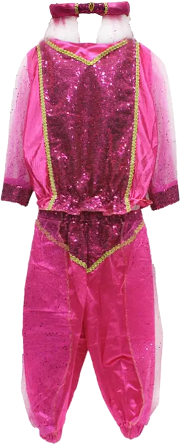 El Malika We Almir Jasmine Cosplay Costume, Size L , Marron Color