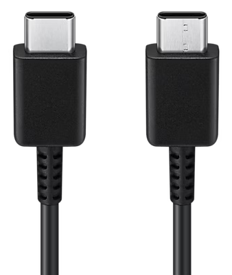 كابل شحن سريع من سامسونج ، من تايب C إلى تايب C ، بقدرة 3 أمبير ، 1 متر ، أسود ، EP-DN705BBEGWW