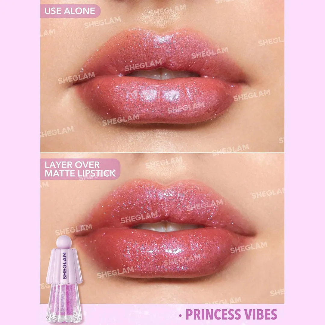 SHEGLAM JELLY WOW HYDRATING LIP OIL, PRINCESS VIBES