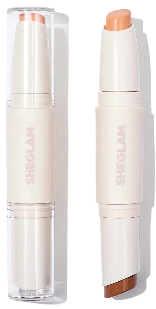 SHEGLAM COLOR & SCULPT STICK 2 IN 1 CONTOUR AND HIGHLIGHTER,NUDE & COCOA