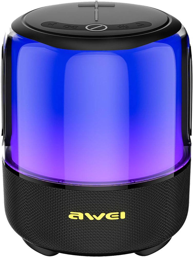 سماعة صب Awei  لاسلكية ، بلوتوث V 5.1 ، مقاومة للماء ، إضاءة RGB متعددة ، Y680