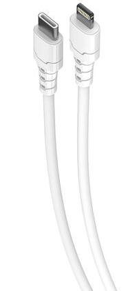 كابل شحن سريع من اسبور، USB-C إلى Lightning ، بقدرة 3  أمبير، 1 متر، أبيض ، A099