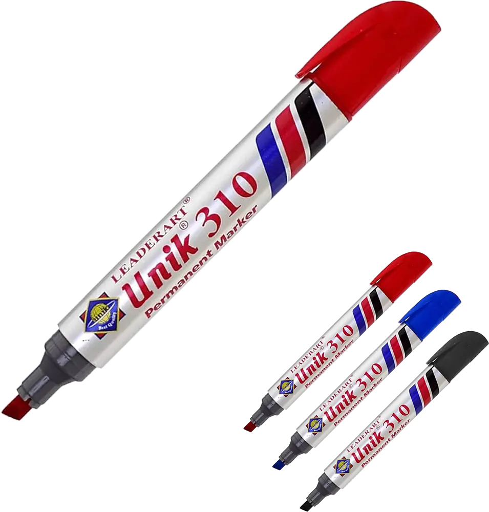Mark for All Marker Pen Regular Tip Permanent, Multi Color ,UNIK 310