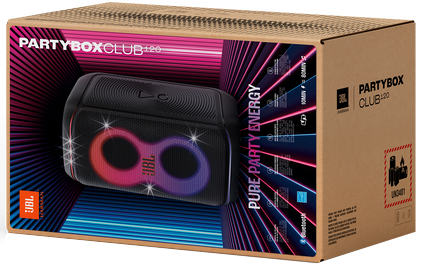 سماعة JBL Party Box Club 120 لاسلكية محمولة ، بلوتوث ،اضائة  RGB ، أسود ، JBLPBCLUB120UK