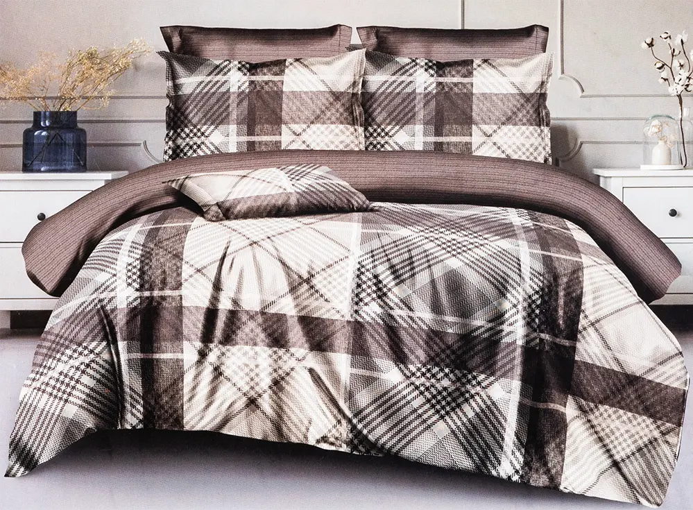 طقم ملاية سرير كرانيش ، مقاس 220* 240 سم، 4 قطع ، متعدد الألوان والأشكال