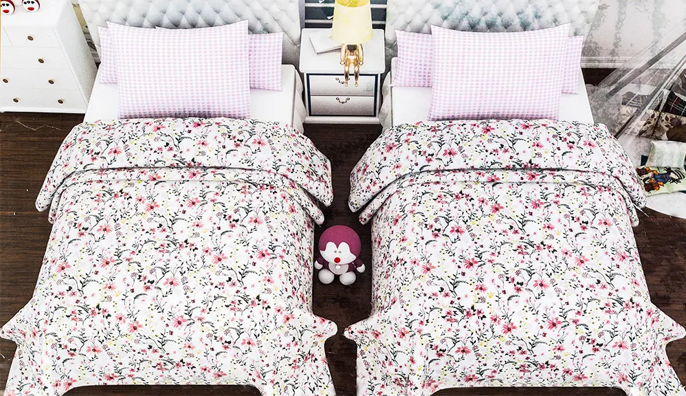 Safry Grand Printed Bed Sheet Set , 6 Pieces , 240 * 180 cm , Multicolor