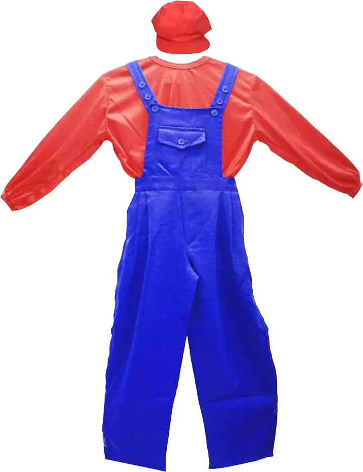 Super Mario El Malika We Almir Cosplay Costume, Size XS, Blue*Red Color
