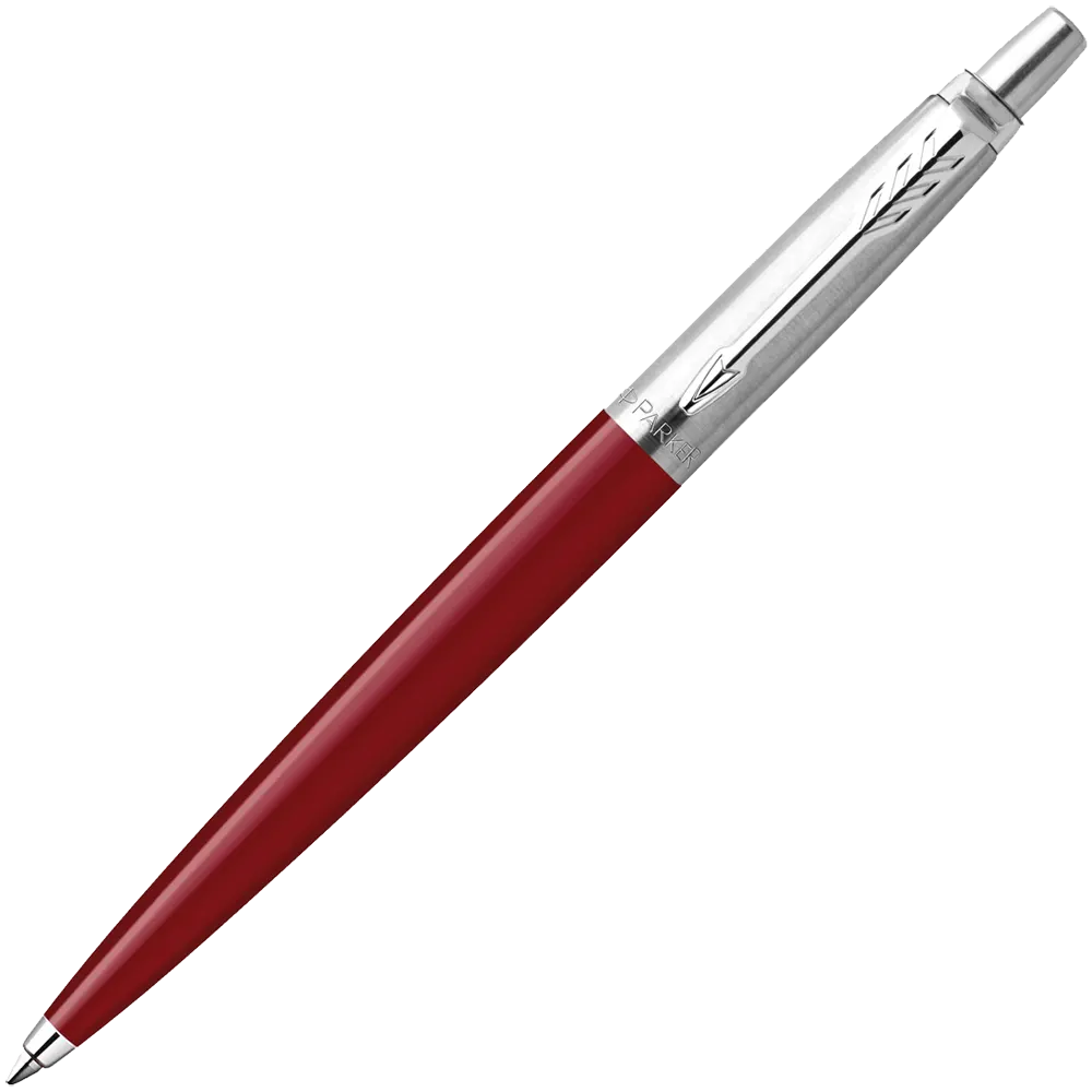 Parker Jotter Blue Ballpoint Pen , Red Body x Silver , 2183310