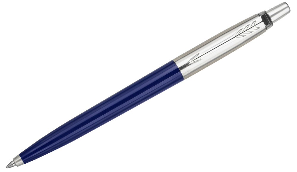 Parker Jotter Blue Ballpoint Pen, Blue Body x Silver , NVY 2183338