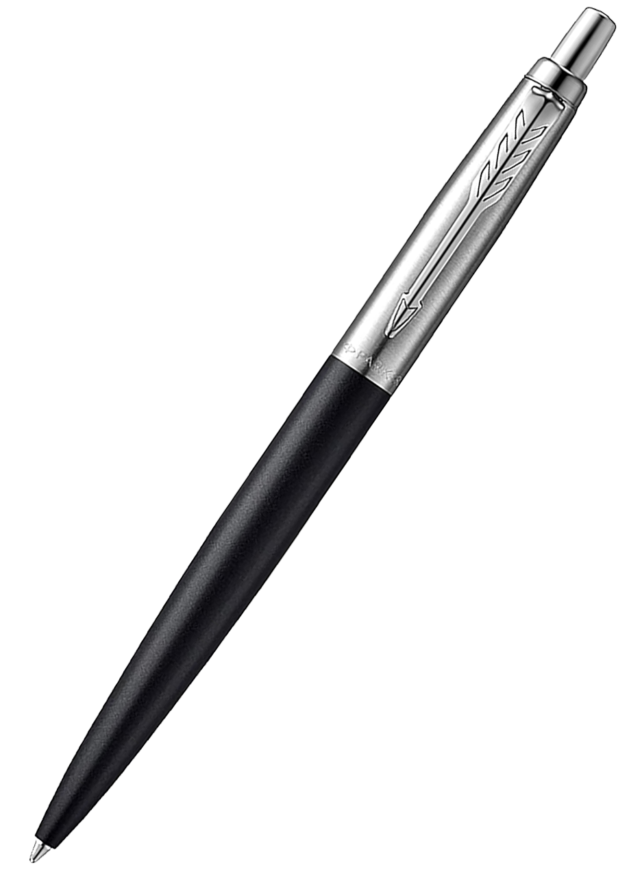 Parker Jotter Blue Ballpoint Pen, Matte Black Body x Stainless , CT XL 2068358