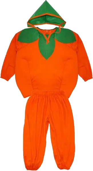 El Malika We Almir Cosplay Costume Orange Fruit, Size M, Orange
