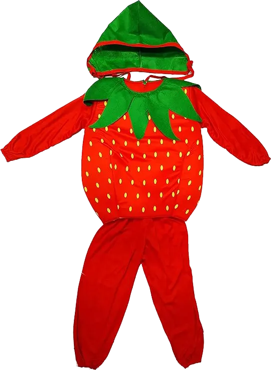 El Malika We Almir Cosplay Costume Strawberry Fruit, Size M, Red