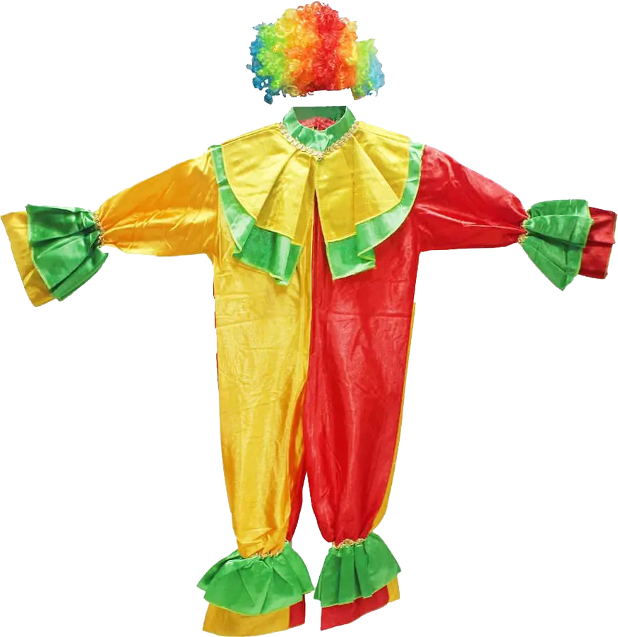 El Malika We Almir Cosplay Costume Clown, Size S, Multi-color