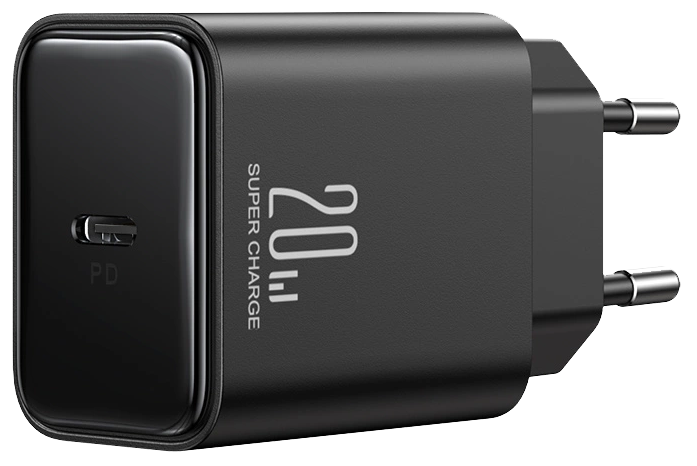 شاحن سريع من جوي روم ، بقدرة 20 وات ، كابل USB Type-C إلى Lightning ، بطول 1 متر ، أسود ، JR-TCF06