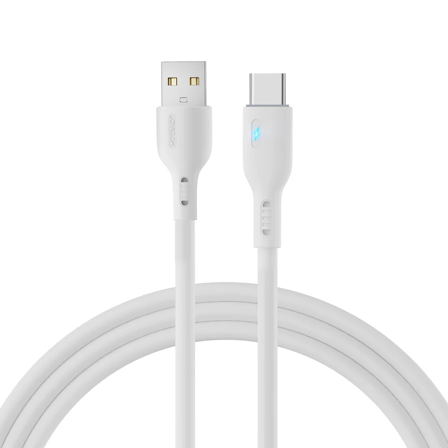 Joyroom Fast Charging Data Cable , USB-A To Type-C , 3A , 2M , White, S-UC027A13